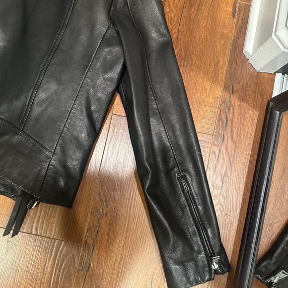 ALLSAINTS Dalby Leather Biker Jacket - Picture 16 of 17